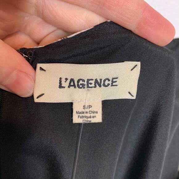 NWT L'AGENCE Camilla slip dress 100% silk leopard print belted - Picture 6 of 11